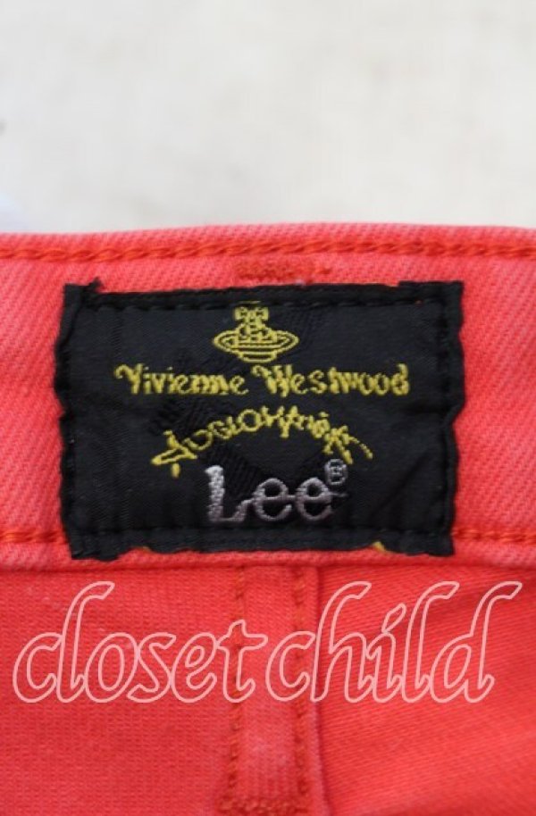 画像7: ヴィヴィアンウエストウッド Anglomania and Lee 中古 / LOVELOCK SHORTS（ラブロックショーツ）  アカ  O-25-09-28-030-pa-IG-ZH (7)