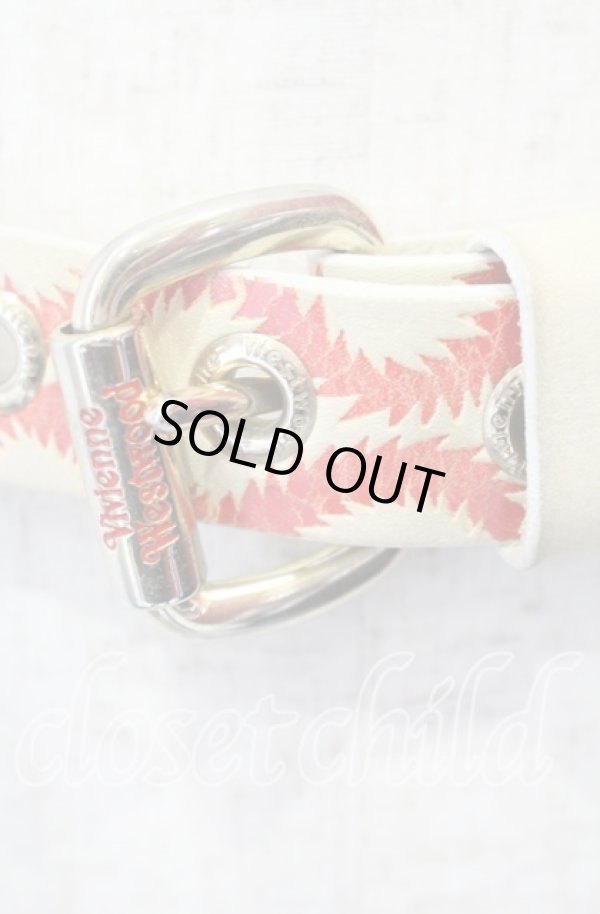 画像2: ヴィヴィアンウエストウッド 中古 / スクイグルベルト  アイボリー（イエロー）ｘレッド  O-25-09-28-034-gd-YM-OS (2)