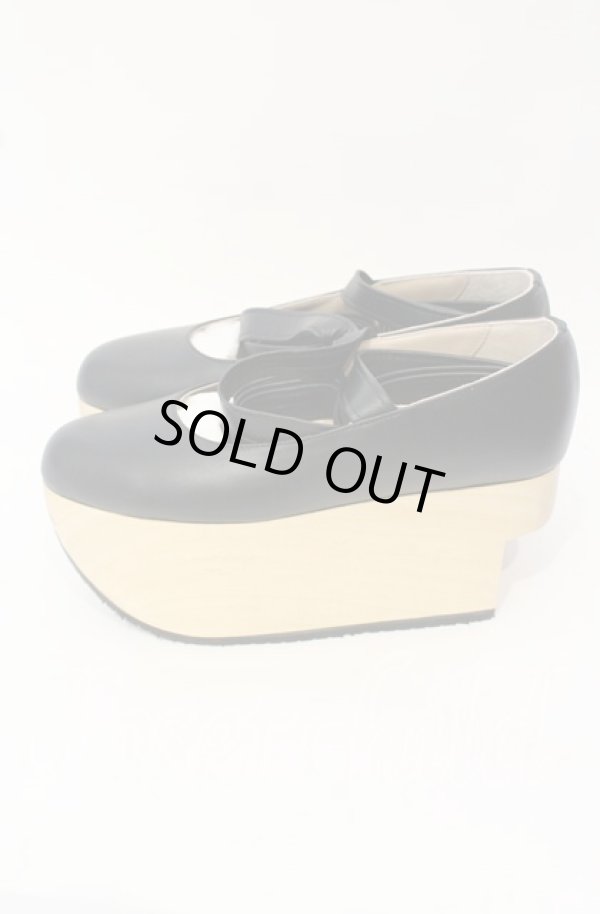 画像4: Worlds End 中古 / Rocking Horse Shoe Ballerina（ロッキンホースシューズバレリーナ） 3（22cm） ブラックｘナチュラル  O-25-09-28-038-sh-YM-OS (4)