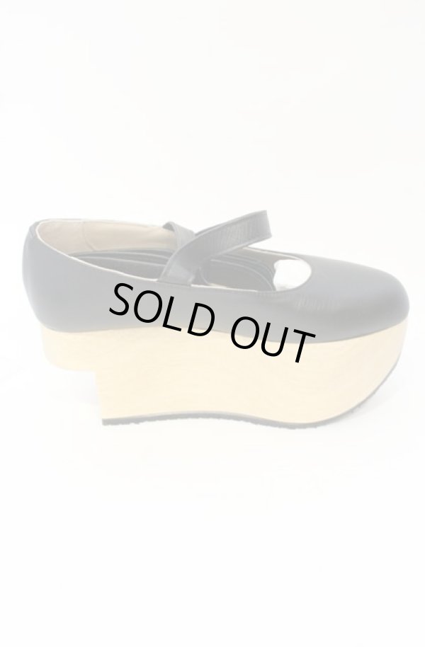 画像6: Worlds End 中古 / Rocking Horse Shoe Ballerina（ロッキンホースシューズバレリーナ） 3（22cm） ブラックｘナチュラル  O-25-09-28-038-sh-YM-OS (6)