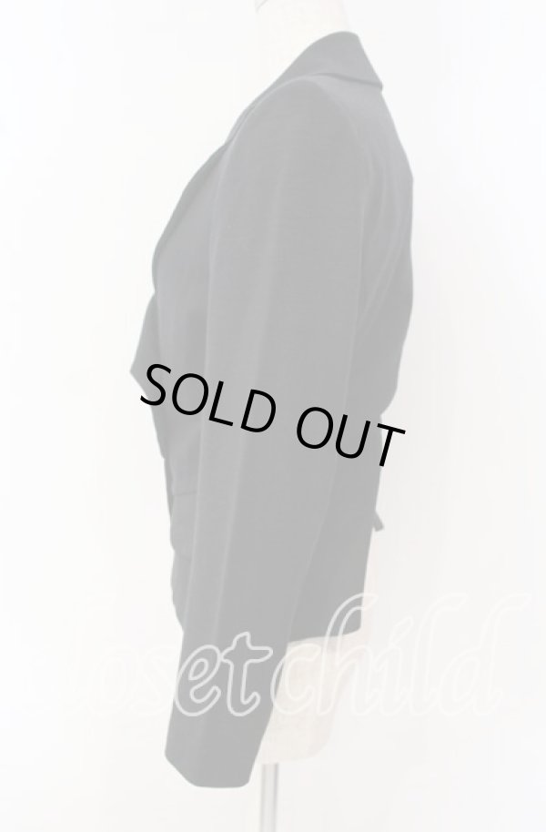 画像3: ヴィヴィアンウエストウッド 中古 / アシンメトリーテーラードジャケット 2 ブラック  O-25-09-28-006-jc-YM-OS (3)