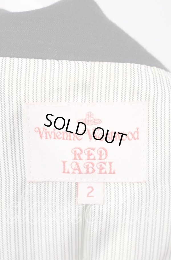 画像5: ヴィヴィアンウエストウッド 中古 / アシンメトリーテーラードジャケット 2 ブラック  O-25-09-28-006-jc-YM-OS (5)