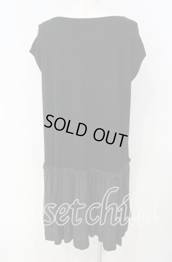 画像4: ヴィヴィアンウエストウッド 中古 / ワイドカットノースリーブ切リ替エワンピース 2 ブラック  O-25-09-28-009-op-YM-ZH (4)