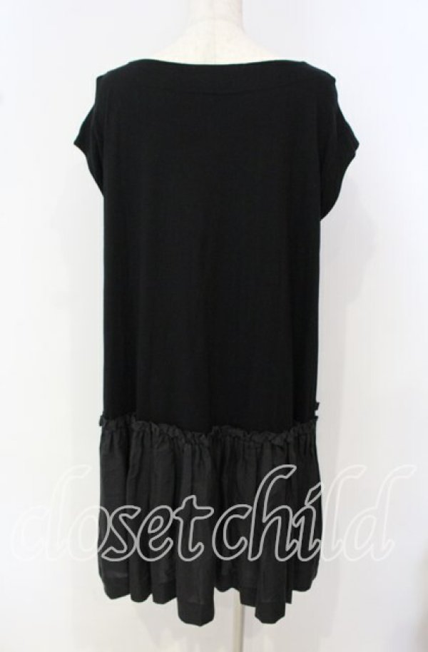 画像5: ヴィヴィアンウエストウッド 中古 / ワイドカットノースリーブ切リ替エワンピース 2 ブラック  O-25-09-28-009-op-YM-OS (5)