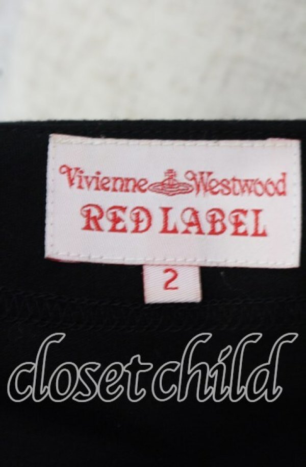 画像6: ヴィヴィアンウエストウッド 中古 / ワイドカットノースリーブ切リ替エワンピース 2 ブラック  O-25-09-28-009-op-YM-OS (6)