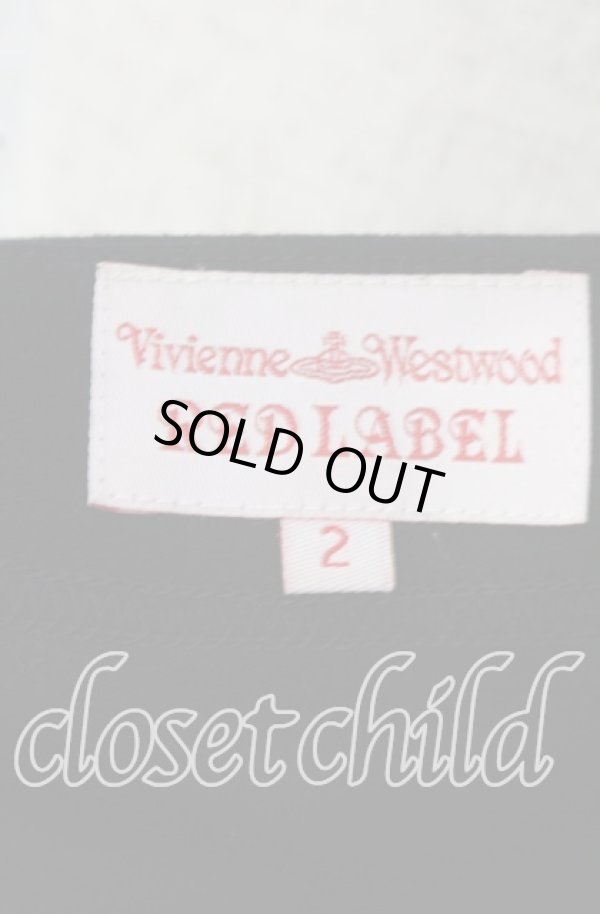 画像6: ヴィヴィアンウエストウッド 中古 / ワイドカットノースリーブ切リ替エワンピース 2 ブラック  O-25-09-28-009-op-YM-ZH (6)