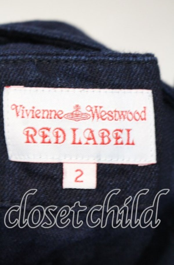 画像5: ヴィヴィアンウエストウッド 中古 / デニムエプロンジャンパースカート 2 インディゴ  O-25-09-28-010-op-YM-ZH (5)