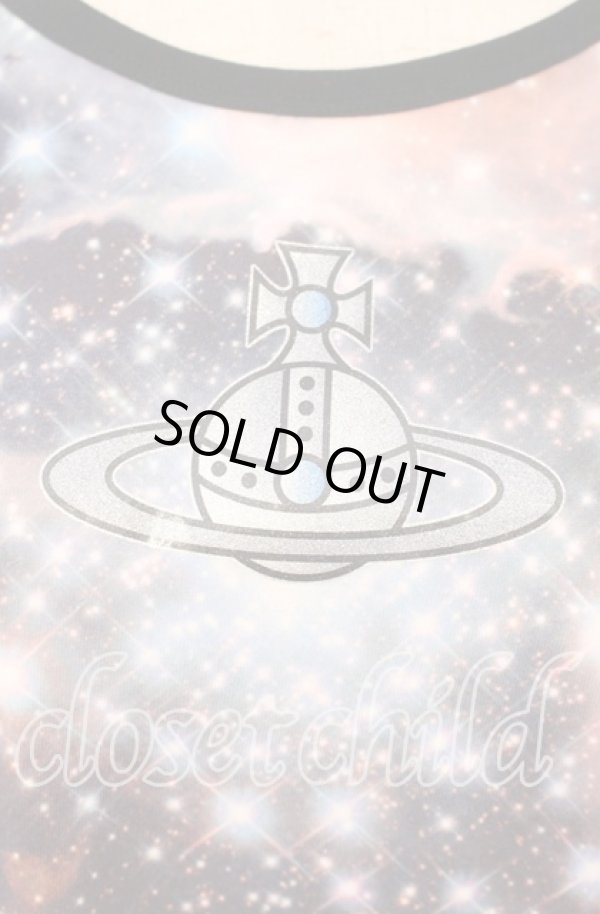 画像2: ヴィヴィアンウエストウッド MAN 中古 / GALAXY Tシャツ（ギャラクシー） 44 パターンｘブラック  O-25-09-28-011-ts-YM-OS (2)