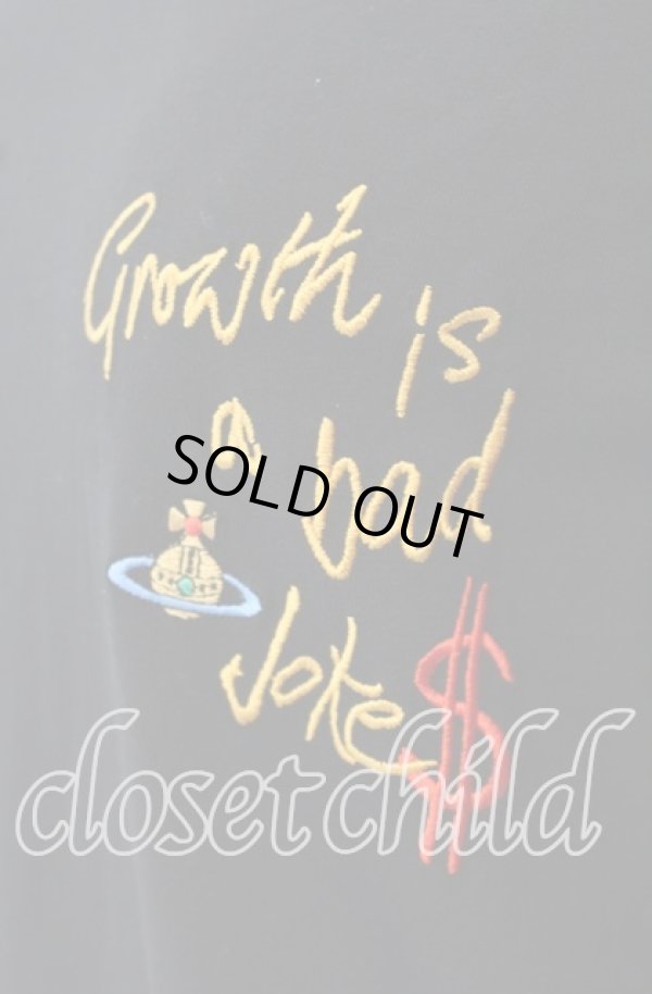 画像2: ヴィヴィアンウエストウッド 中古 / Growth Is A Bad Joke Peru Tシャツ L ブラック  O-25-09-28-012-ts-YM-OS (2)
