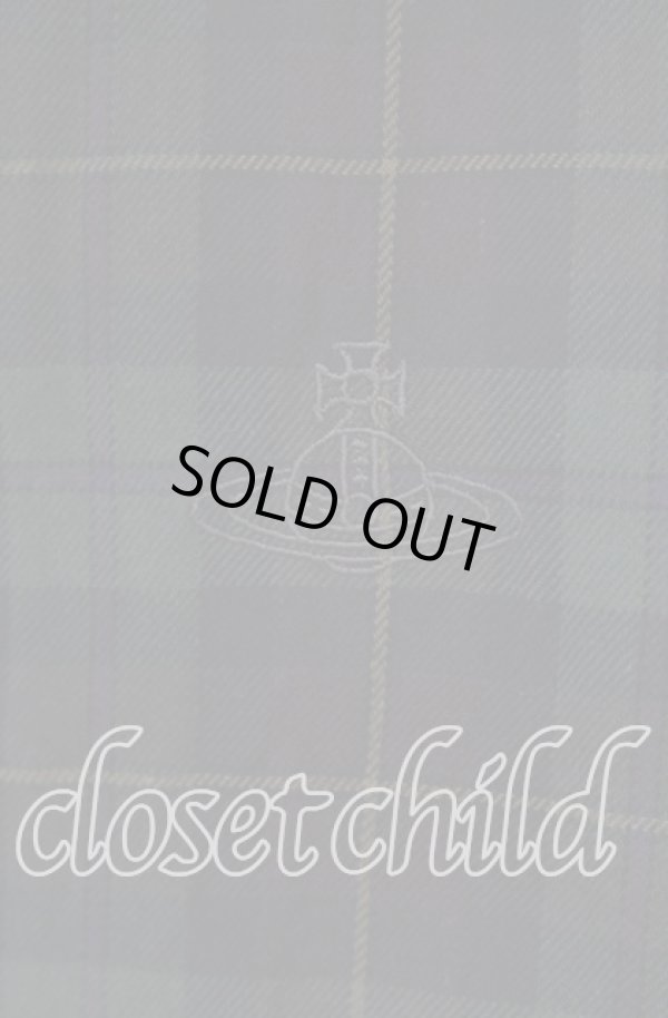 画像2: ヴィヴィアンウエストウッド MAN 中古 / チェックカジュアルシャツ 44 グリーン  O-25-09-28-002-bl-YM-ZH (2)