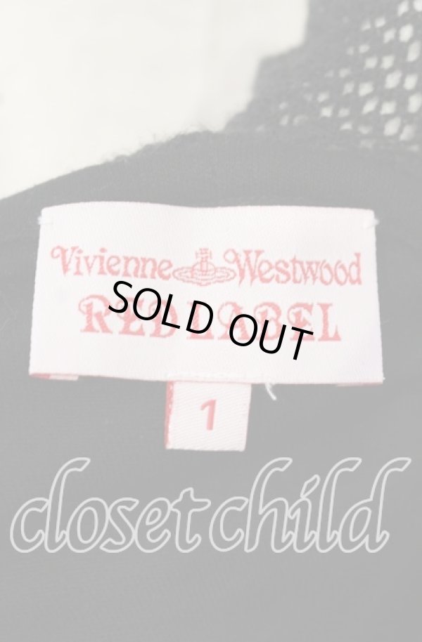 画像6: ヴィヴィアンウエストウッド 中古 / メッシュガーゼ襟カットソー 1 ブラック  O-25-09-28-013-to-YM-OS (6)