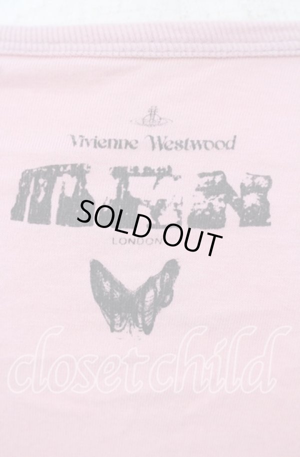 画像5: ヴィヴィアンウエストウッド MAN 中古 / Get a life 五分袖カットソー 44 ピンク  O-25-09-28-016-ts-YM-OS (5)
