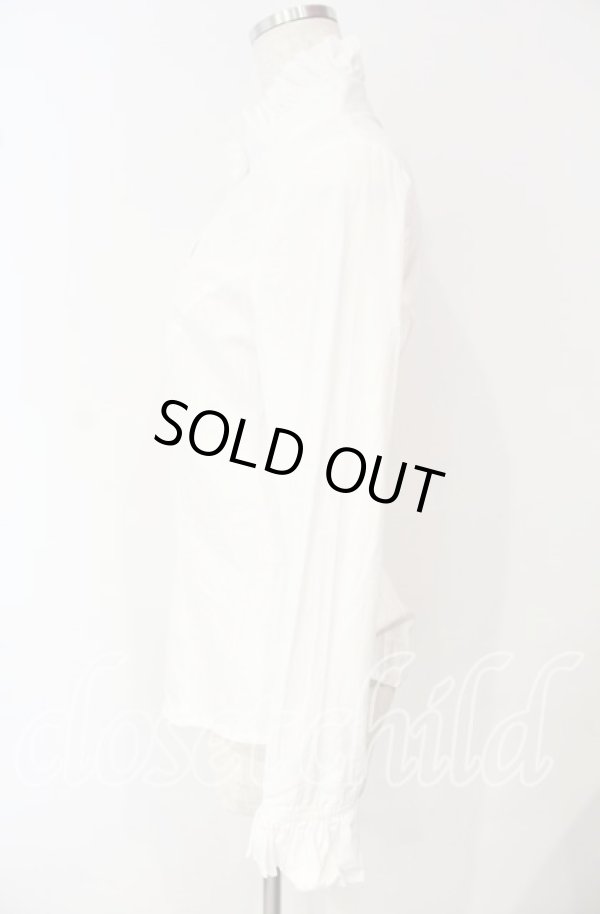 画像3: ヴィヴィアンウエストウッド 中古 / フリルスタンドカラーブラウス 2 ホワイト  O-25-10-12-017-bl-YM-OS (3)