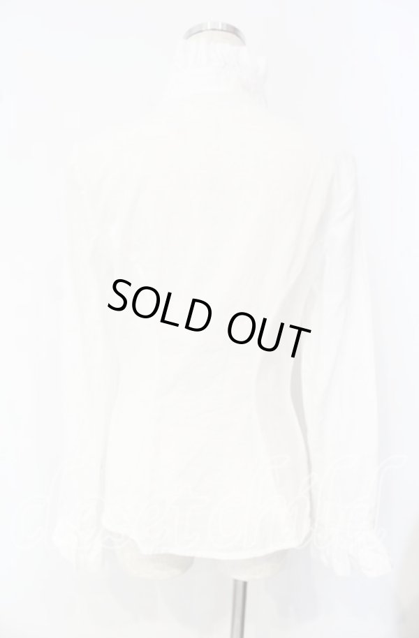 画像4: ヴィヴィアンウエストウッド 中古 / フリルスタンドカラーブラウス 2 ホワイト  O-25-10-12-017-bl-YM-OS (4)