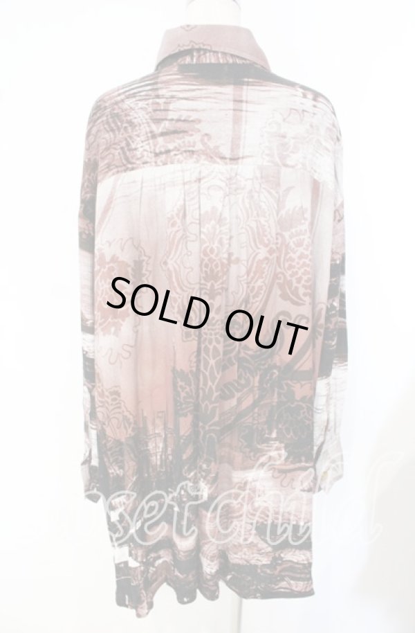 画像4: ヴィヴィアンウエストウッド 中古 / London bridgeバックギャザーオーバーサイズシャツ（ロンドンブリッジ） 00 レッド系  O-25-10-12-020-bl-YM-ZH (4)