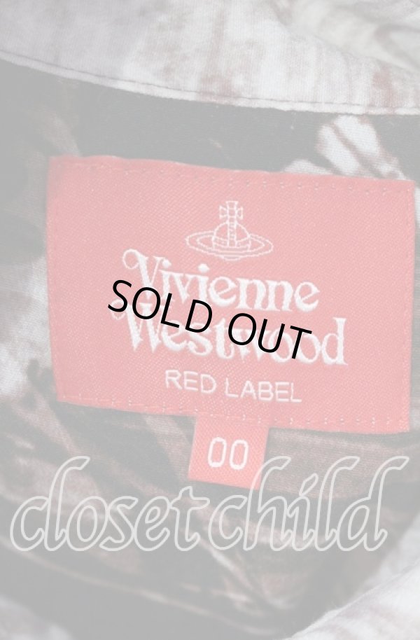 画像5: ヴィヴィアンウエストウッド 中古 / London bridgeバックギャザーオーバーサイズシャツ（ロンドンブリッジ） 00 レッド系  O-25-10-12-020-bl-YM-ZH (5)