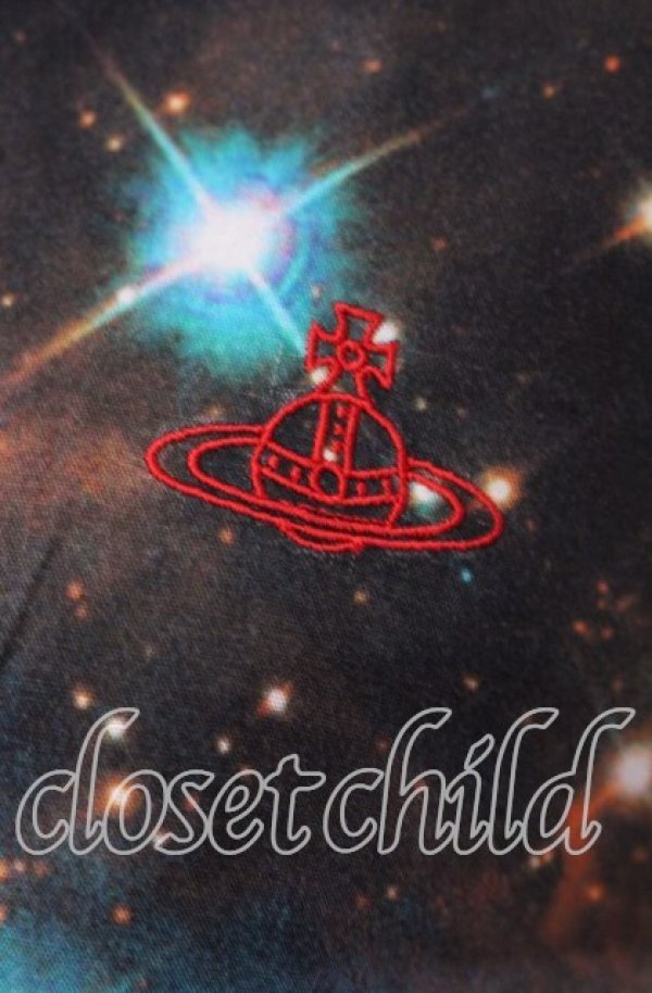 画像2: ヴィヴィアンウエストウッド 中古 / GALAXY サークルシャツ（ギャラクシー） 00 ブラックｘマルチ  O-25-10-12-022-bl-YM-ZH (2)