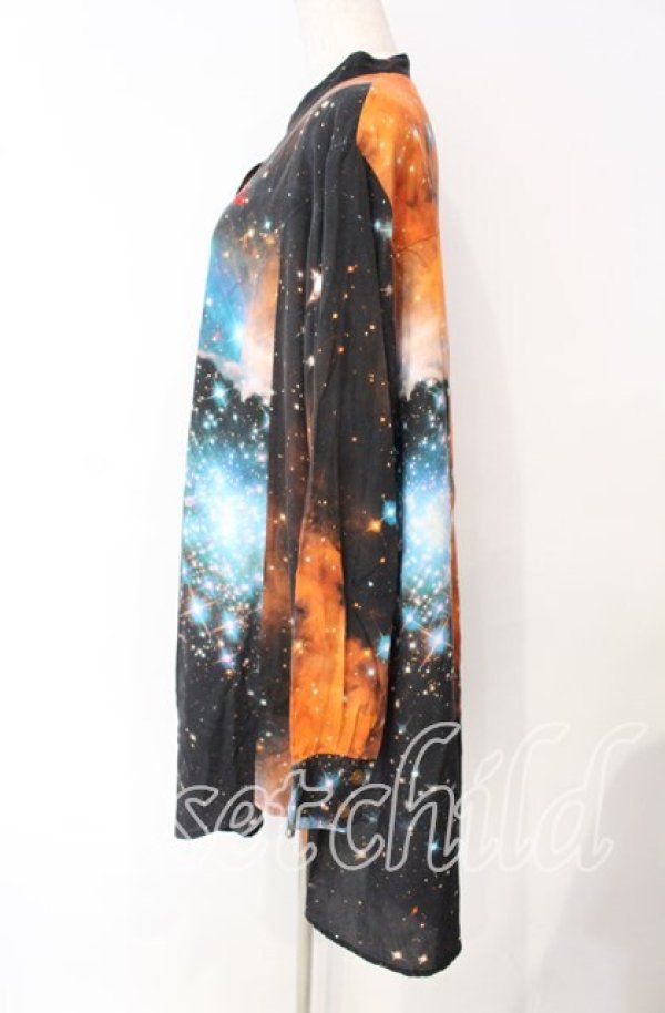 画像3: ヴィヴィアンウエストウッド 中古 / GALAXY サークルシャツ（ギャラクシー） 00 ブラックｘマルチ  O-25-10-12-022-bl-YM-ZH (3)