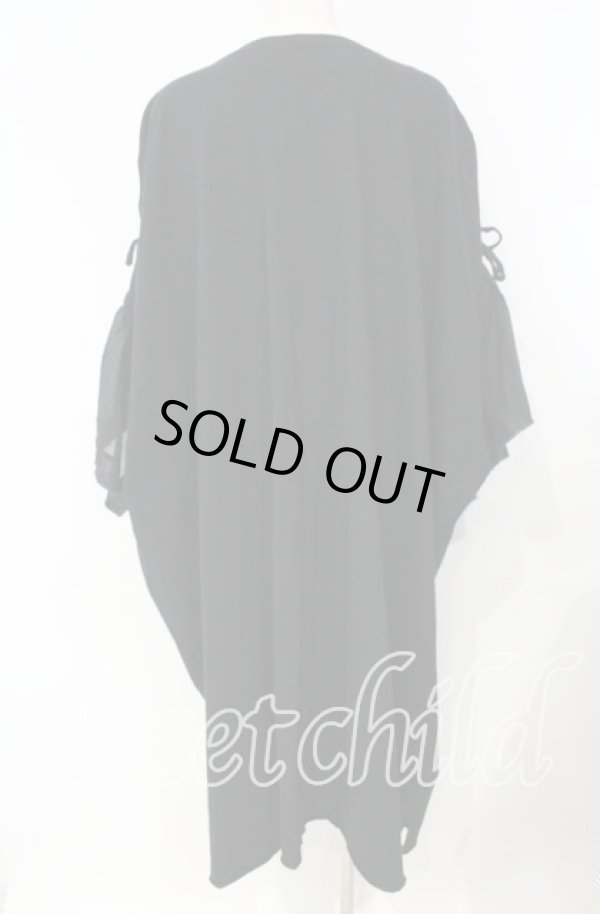 画像4: ヴィヴィアンウエストウッド 中古 / ギャザースリーブスクエアカットワンピース 00 ブラック  O-25-10-12-024-op-YM-OS (4)