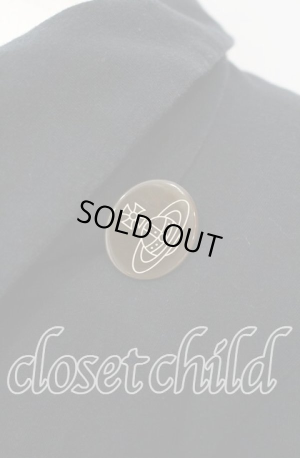 画像2: ヴィヴィアンウエストウッド 中古 / 襟付キジップアップジャケット 2 ブラック  O-25-10-12-025-jc-YM-OS (2)