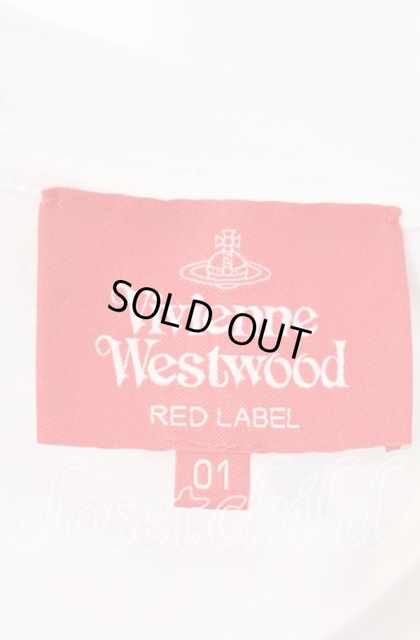 画像5: ヴィヴィアンウエストウッド 中古 / オーブ刺繍コットンTシャツ 01 ホワイト  O-25-10-12-028-ts-YM-OS (5)