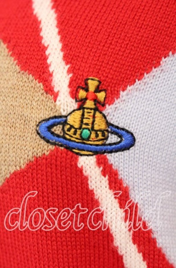 画像2: ヴィヴィアンウエストウッド 中古 / LADY HARLEQUIN（レディーハーレクインカーディガン） XS マルチ  O-25-10-12-029-to-YM-ZH (2)