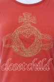画像2: ヴィヴィアンウエストウッド 中古 / ステッチオーブTシャツ 1 レッド  O-25-10-12-030-ts-YM-OS (2)