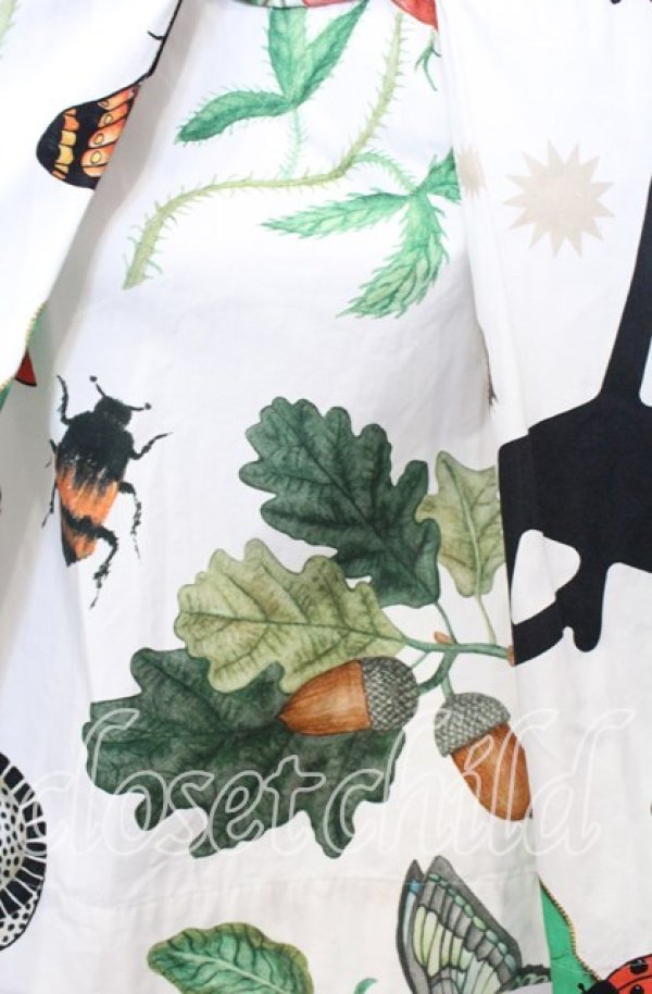 画像2: ヴィヴィアンウエストウッド 中古 / ハイカウントウェザーMystical Printボックスタックスカート 00 ホワイト  O-25-10-12-032-sk-IG-OS (2)