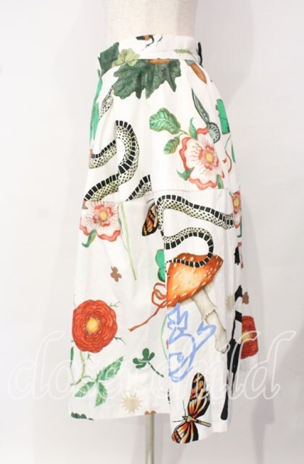 画像3: ヴィヴィアンウエストウッド 中古 / ハイカウントウェザーMystical Printボックスタックスカート 00 ホワイト  O-25-10-12-032-sk-IG-OS (3)