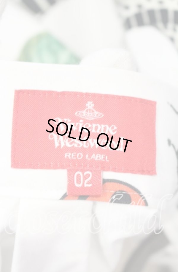 画像7: ヴィヴィアンウエストウッド 中古 / ハイカウントウェザーMystical Printボックスタックスカート 00 ホワイト  O-25-10-12-032-sk-IG-ZH (7)