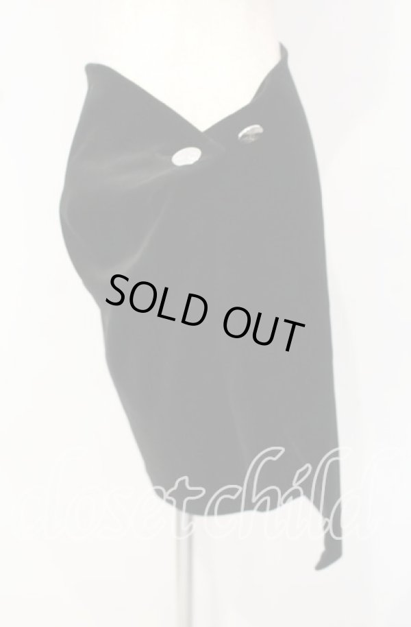 画像2: ヴィヴィアンウエストウッド 中古 / 別珍変形スカート 1 ブラックｘシルバー  O-25-10-12-034-sk-YM-OS (2)