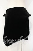 画像4: ヴィヴィアンウエストウッド 中古 / 別珍変形スカート 1 ブラックｘシルバー  O-25-10-12-034-sk-YM-OS (4)