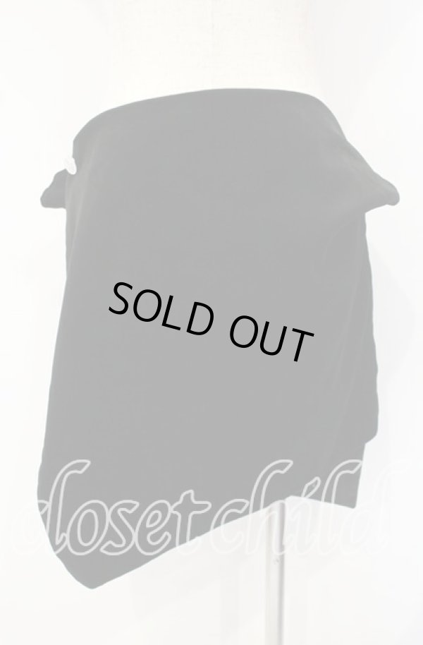 画像4: ヴィヴィアンウエストウッド 中古 / 別珍変形スカート 1 ブラックｘシルバー  O-25-10-12-034-sk-YM-OS (4)