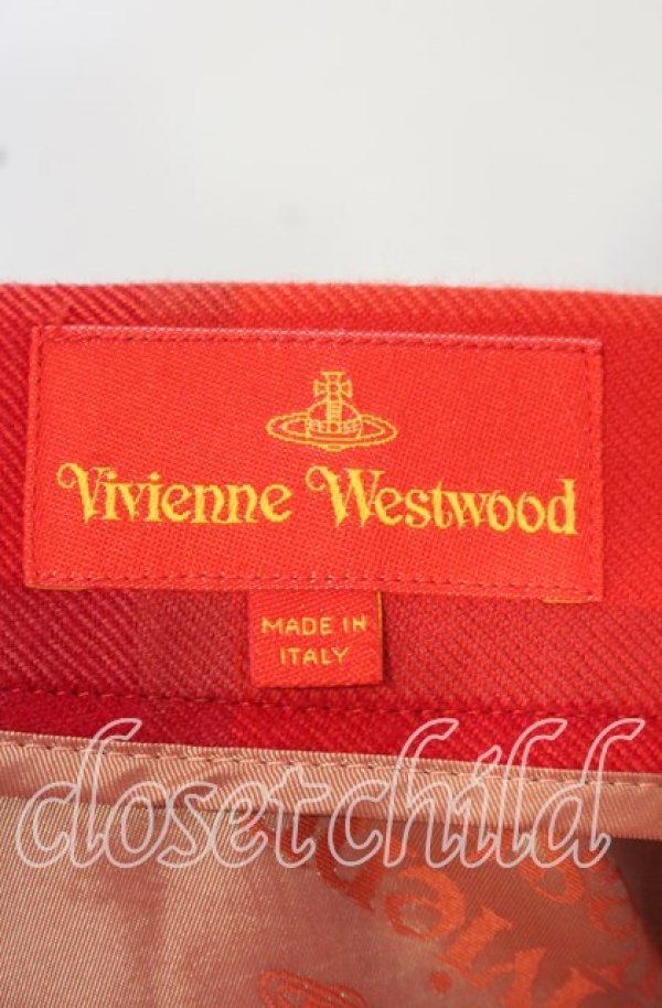 画像5: ヴィヴィアンウエストウッド 中古 / TARTAN ZIP SKIRT（タータンジップスカート） 40 レッド  O-25-10-12-035-sk-YM-OS (5)