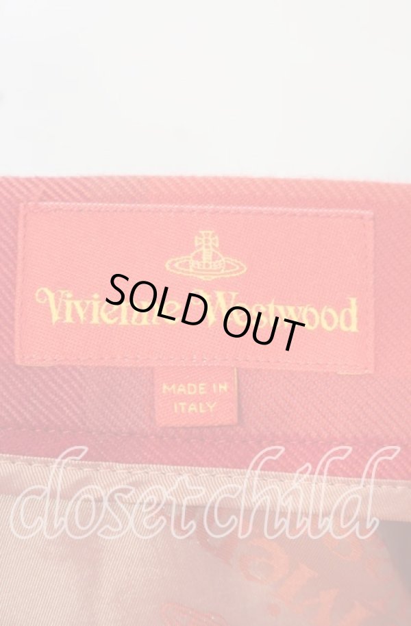 画像5: ヴィヴィアンウエストウッド 中古 / TARTAN ZIP SKIRT（タータンジップスカート） 40 レッド  O-25-10-12-035-sk-YM-OS (5)