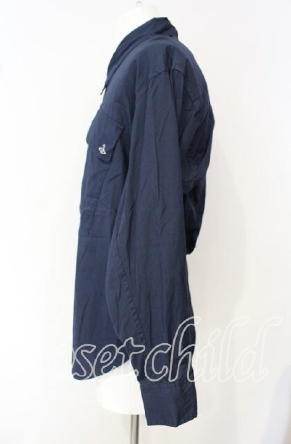 画像3: ヴィヴィアンウエストウッド MAN 中古 / ビッグポケットシャツ 44 ネイビー  O-25-10-12-004-bl-YM-OS (3)