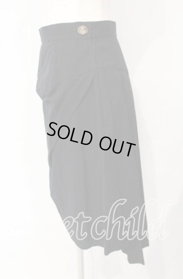 画像2: ヴィヴィアンウエストウッド 中古 / ドレープスカート 2 ブラック  O-25-10-12-039-sk-YM-OS (2)