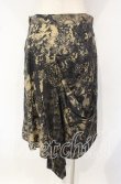 画像3: ヴィヴィアンウエストウッド 中古 / 総柄ドレープスカート 2 イエロー系  O-25-10-12-040-sk-YM-OS (3)