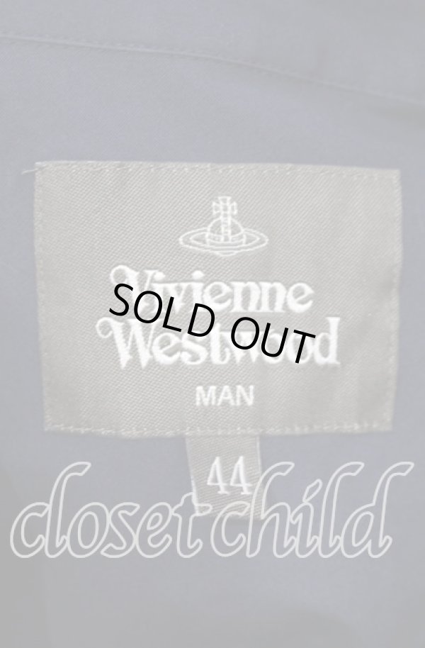 画像5: ヴィヴィアンウエストウッド MAN 中古 / ビッグポケットシャツ 44 ネイビー  O-25-10-12-004-bl-YM-ZH (5)