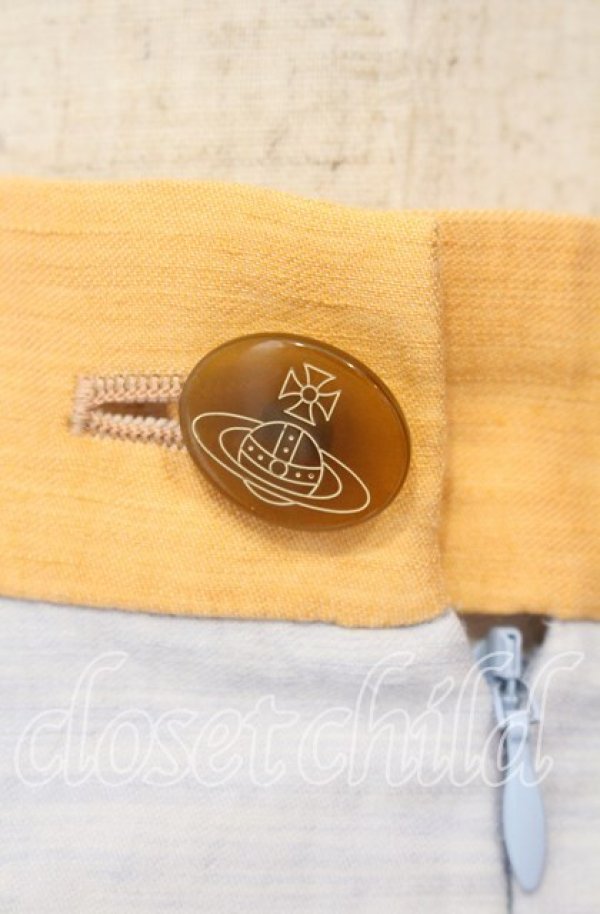 画像5: ヴィヴィアンウエストウッド 中古 / グラデーションスカート 2 オレンジｘサックス  O-25-10-12-041-sk-YM-OS (5)