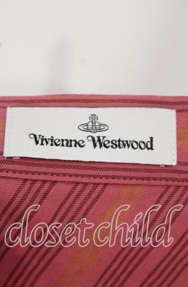 画像5: ヴィヴィアンウエストウッド 中古 / STRIPE CUT SKIRT （ストライプカットスカート） 40 ピンク  O-25-10-12-042-sk-YM-ZH (5)