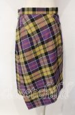 画像4: ヴィヴィアンウエストウッド 中古 / TARTAN CHECK （タータンチェックスカート） 40 イエローｘパープル  O-25-10-12-043-sk-YM-OS (4)