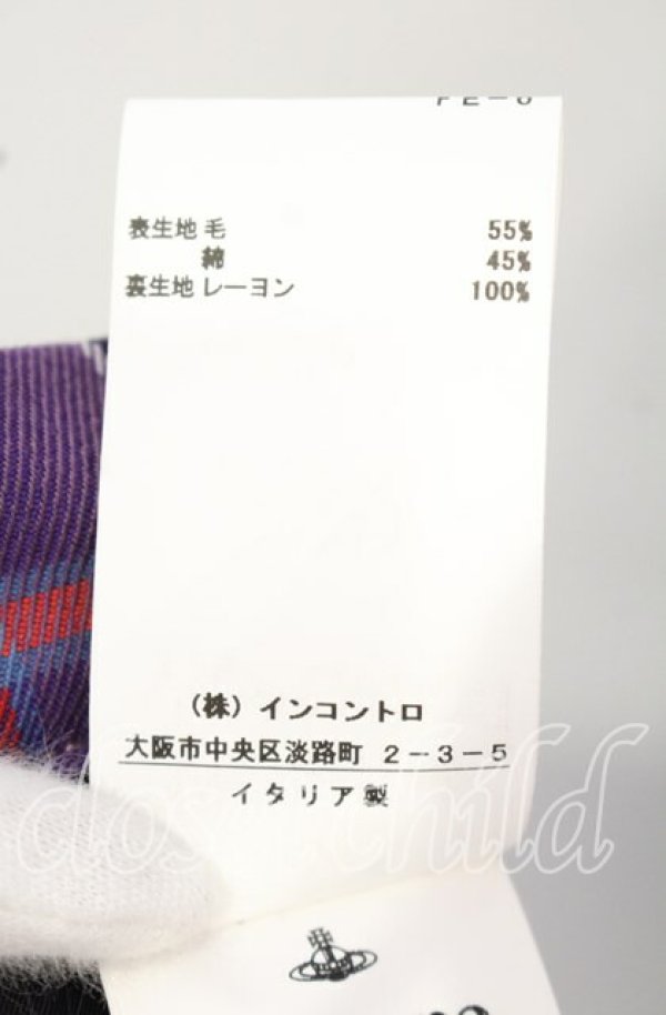画像6: ヴィヴィアンウエストウッド 中古 / TARTAN CHECK （タータンチェックスカート） 40 イエローｘパープル  O-25-10-12-043-sk-YM-ZH (6)