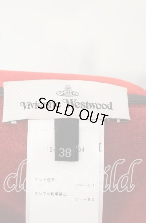 画像4: ヴィヴィアンウエストウッド 中古 / EIGHT SKIRT（エイトスカート） 38 ブラックｘレッド  O-25-10-12-044-sk-YM-ZH (4)