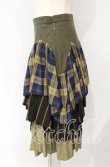 画像2: ヴィヴィアンウエストウッド 中古 / トリプルパターンブロッキングアルマジロスカート 02 カーキ系  O-25-10-12-046-sk-YM-OS (2)