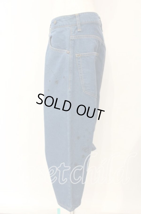 画像5: ANGLOMANIA 中古 / クロップドデニムサルエルパンツ 36 インディゴ  O-25-10-12-047-pa-YM-OS (5)