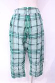画像4: ヴィヴィアンウエストウッド 中古 / ウールタータンクロップドサルエルパンツ 02 グリーン  O-25-10-12-048-pa-YM-OS (4)