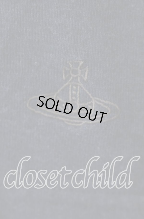 画像3: ヴィヴィアンウエストウッド MAN 中古 / GINGHAM PUPPY Tシャツ 44 ネイビー  O-25-10-12-001-ts-YM-ZH (3)