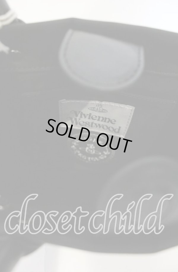 画像5: ヴィヴィアンウエストウッド 中古 / TEDDY SMALL TOTE CROSSBODY（テディスモールトートクロスボティバッグ）  ブラック ナイロン  O-25-10-12-051-ba-IG-ZH (5)