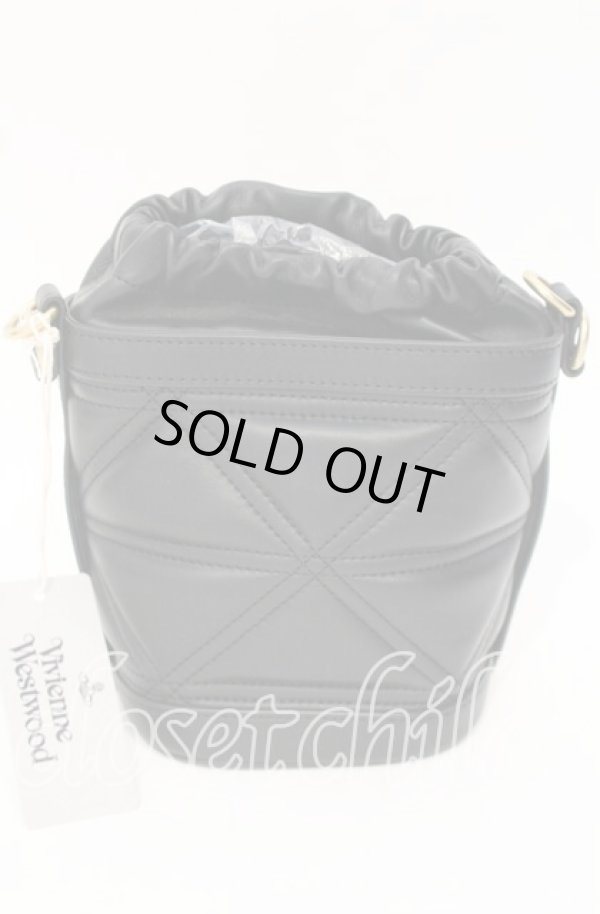 画像4: ヴィヴィアンウエストウッド 中古 / KITTY SMALL BUCKET BAG（キティースモールバスケットバッグ）  ブラック  O-25-10-12-052-ba-IG-OS (4)